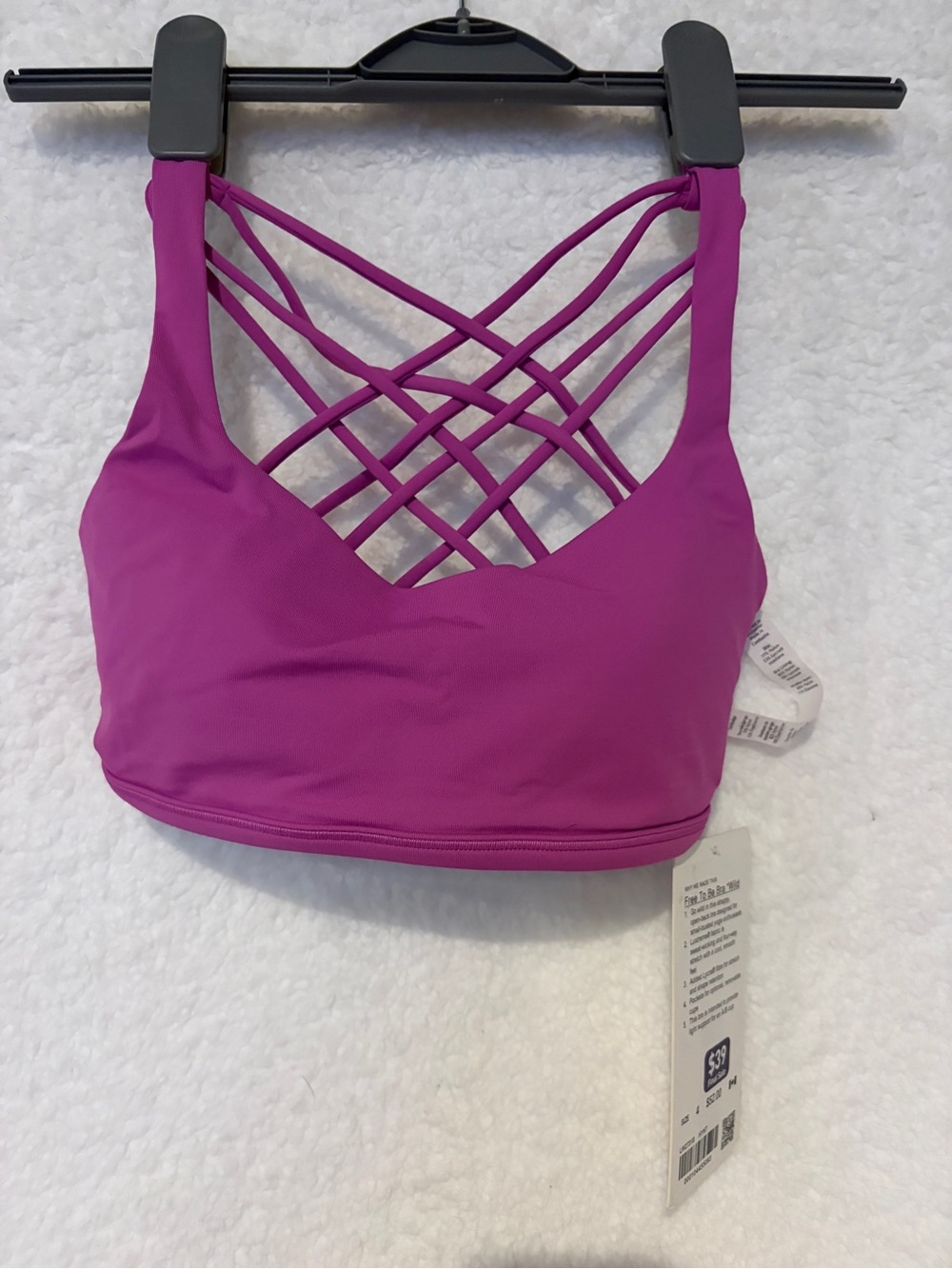 lululemon athletica Strappy Back Sports Bra - Magenta